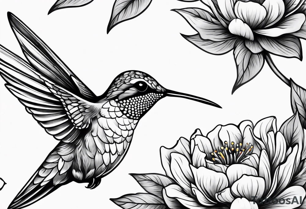 hummingbird tattoo idea