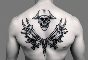 Pirate chest piece tattoo idea