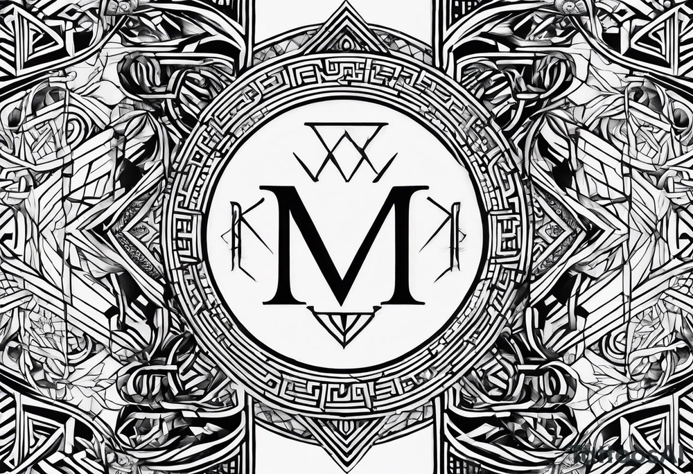 Greek letters  minimalistic tattoo idea