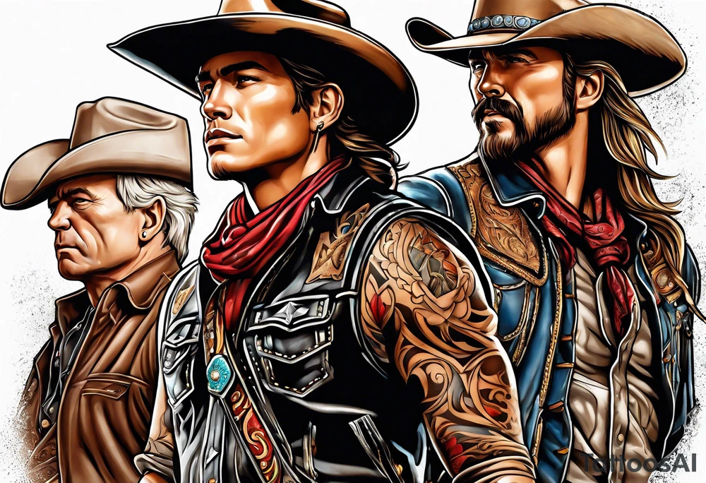 Cowboy tattoo idea