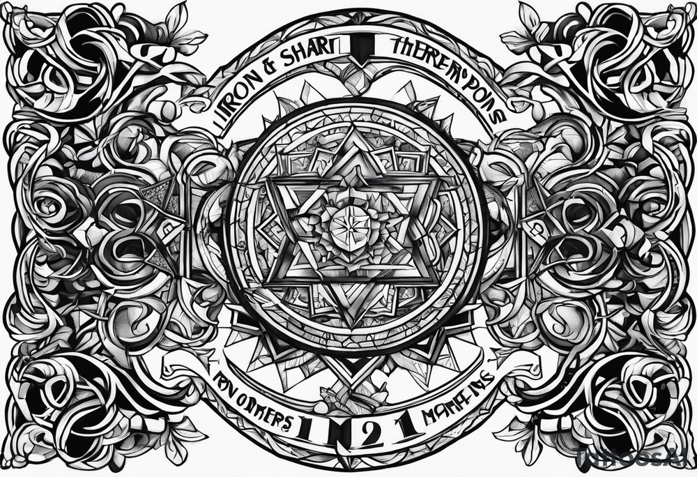 Iron Sharpens Iron Proverbs 27:17 tattoo idea