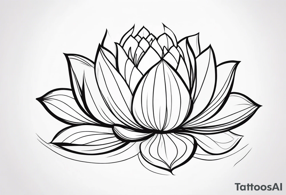 lotus flower, simple, beautiful tattoo idea