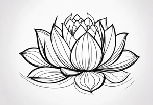 lotus flower, simple, beautiful tattoo idea