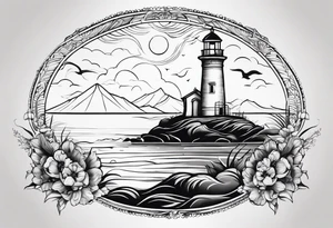 erstelle in tattoo mit den koordination der Insel sylt und den Initialen L und C sowie einer Hundepfote tattoo idea