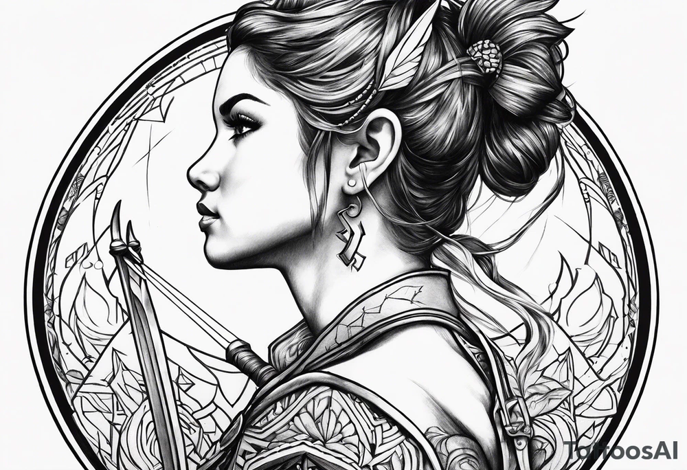 Little Sagittarius tattoo idea