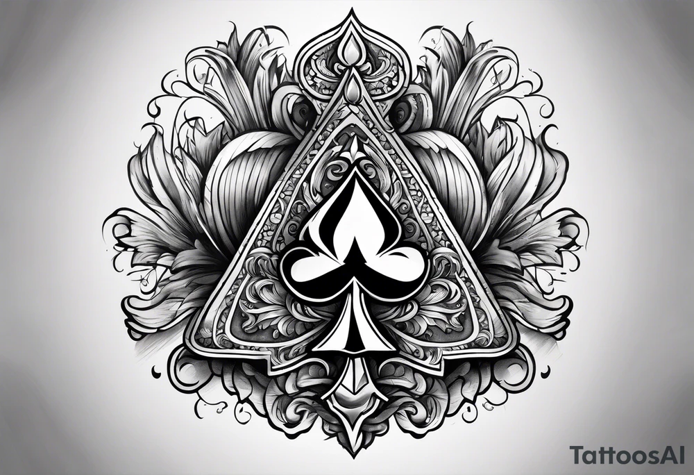 ace of spade tattoo idea