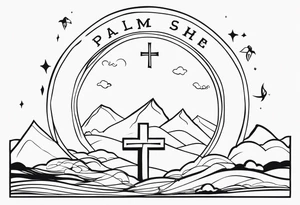 Psalm 23 tattoo idea