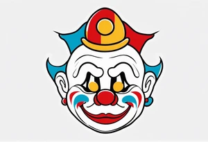 El triste payaso tattoo idea