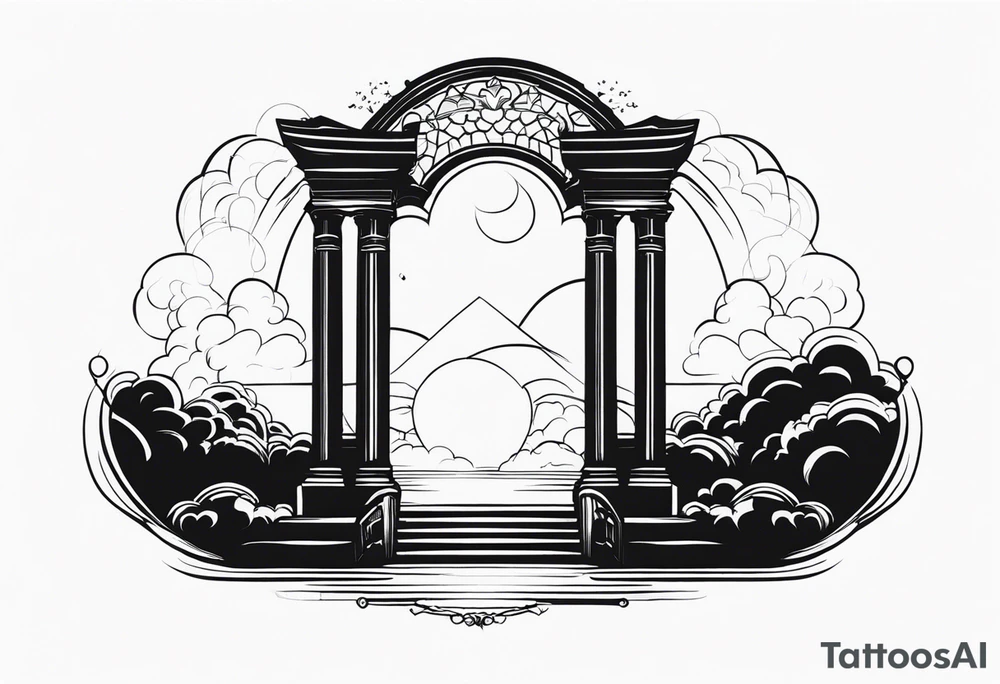 heaven gate vector tattoo idea