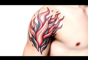 huge flames tattoo idea