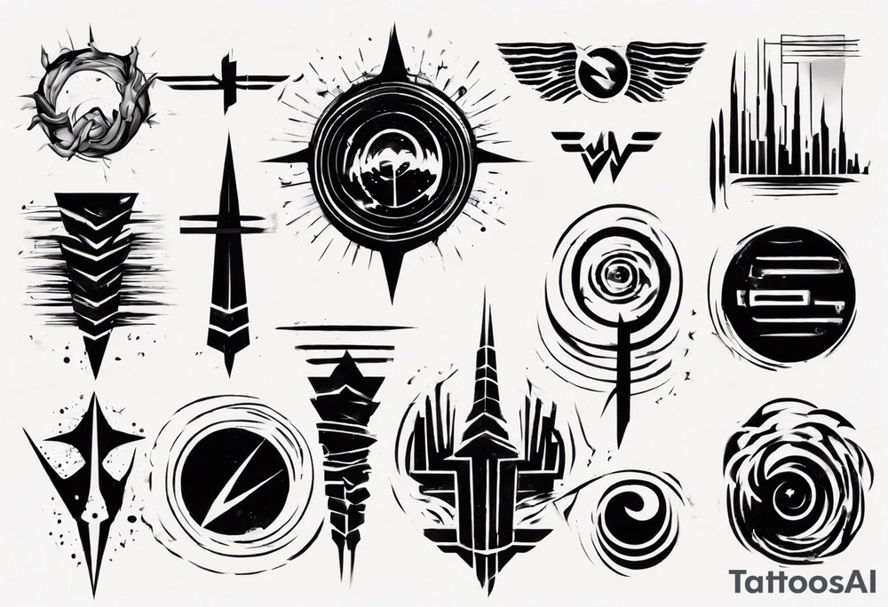 God, text, soundwave tattoo idea