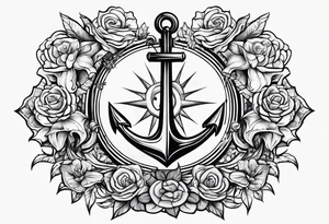 Anchor and Cross tattoo idea