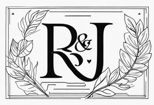 R and J words tattoo idea