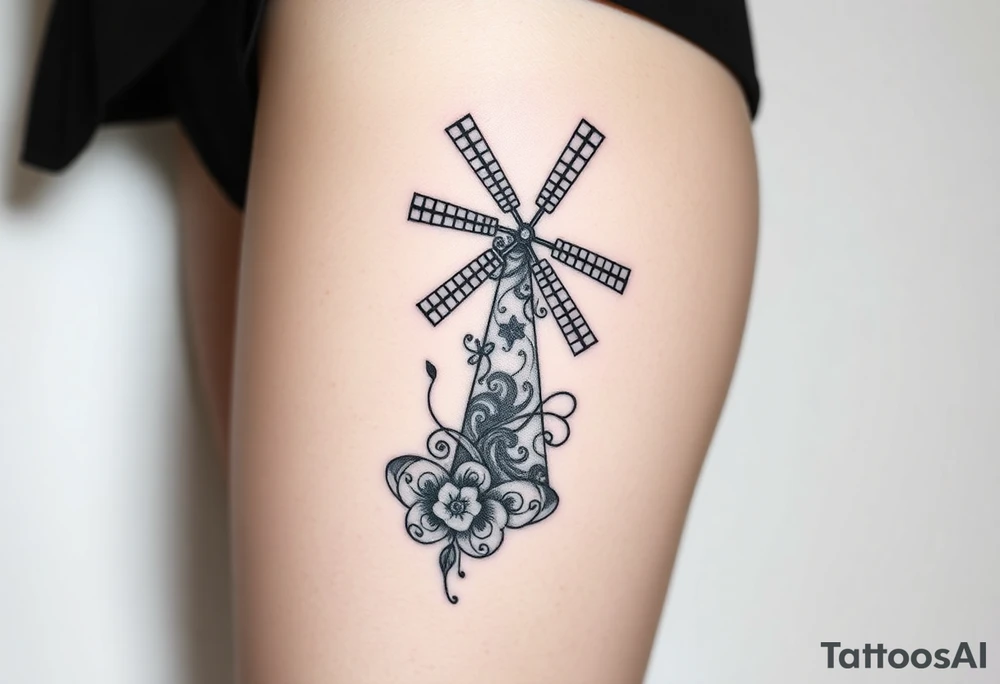 Windmill tattoo idea