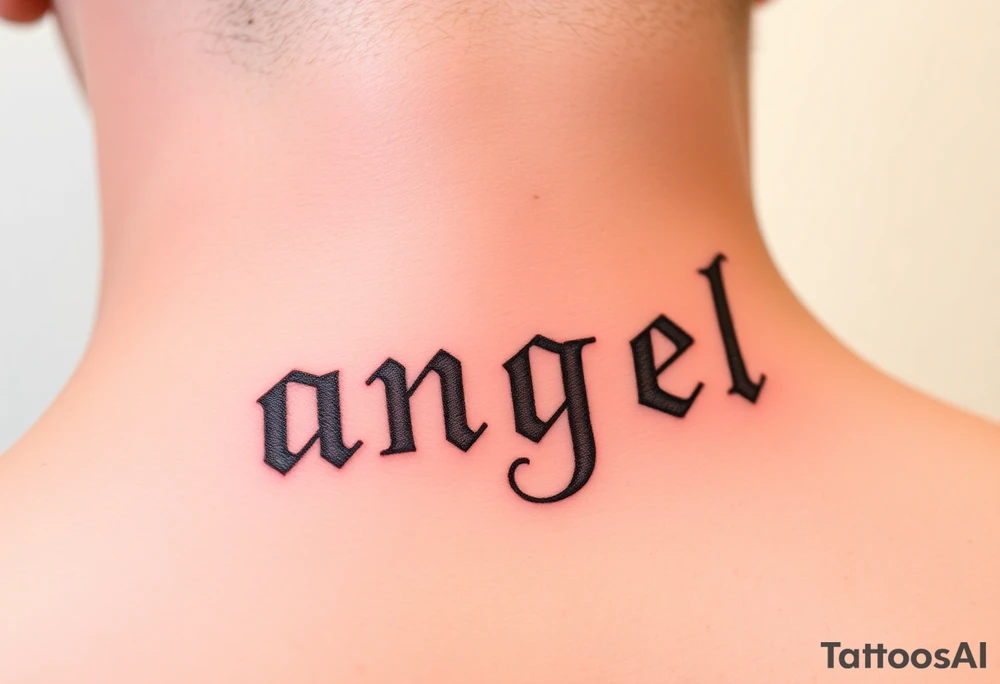 angel tattoo idea