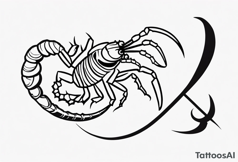 scorpio sting tattoo idea