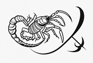 scorpio sting tattoo idea