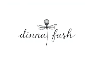 minimaliste simple for hand thistle with dragonfly text : dinna fash tattoo idea