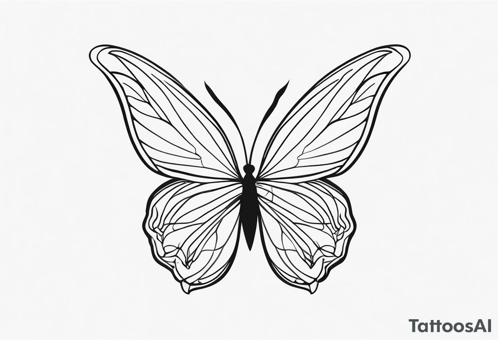 Make a butterfly and on your wings, makes a brain lines tattoo idea