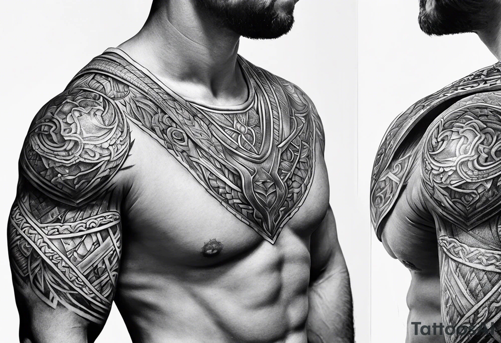 SHOULDER ARMOUR TATTOO tattoo idea