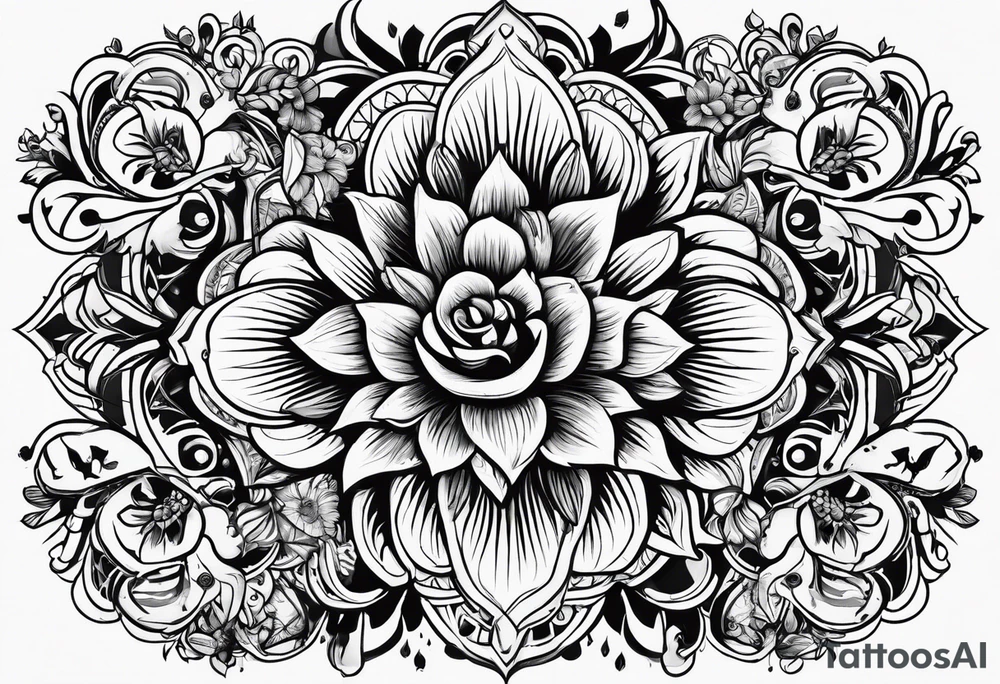 de la soul flowers tattoo idea