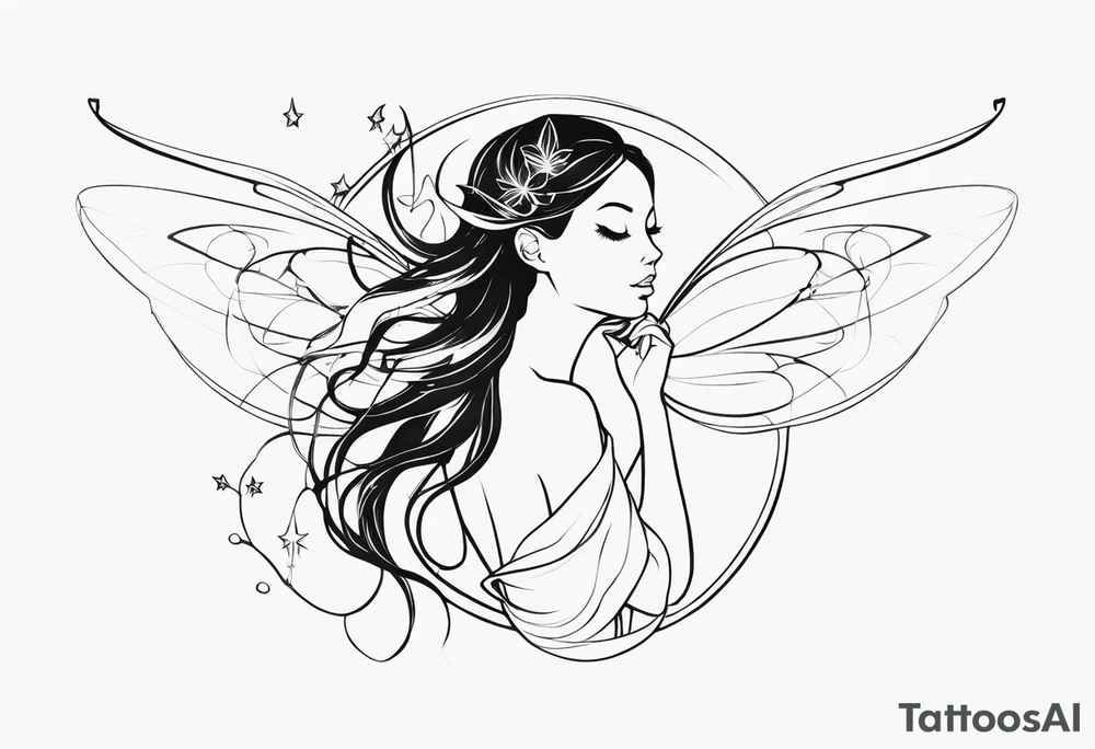 Ethereal Fairy tattoo idea