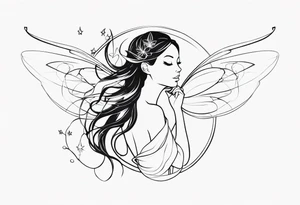 Ethereal Fairy tattoo idea