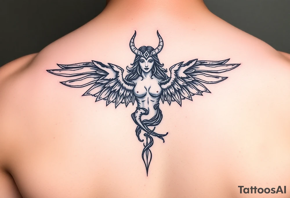 lilith symbol of female power tattoo idea