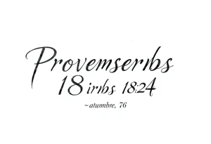 76 2323 proverbs 18:24 written out in font tattoo idea