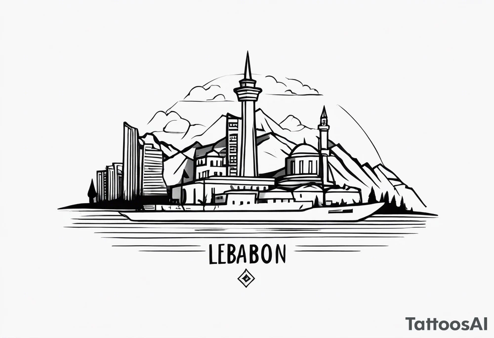 Lebanon inspired tattoo tattoo idea