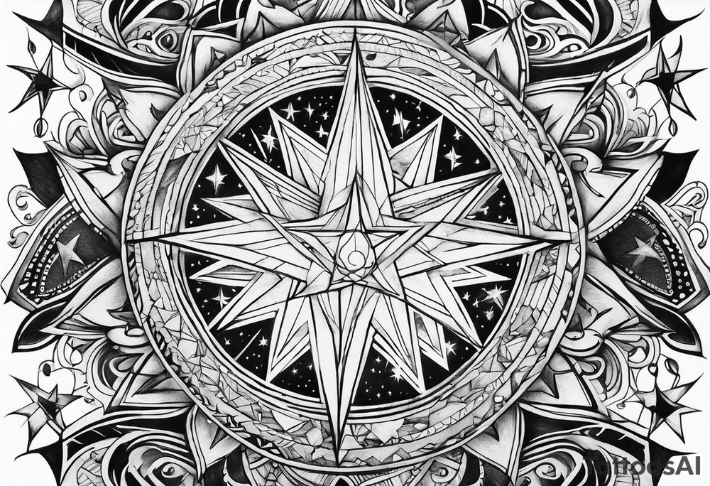 A star in the sky tattoo idea