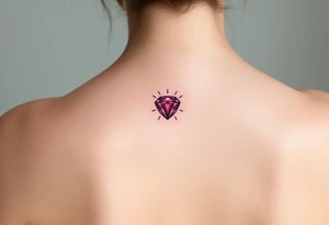 Small Ruby gem tattoo idea
