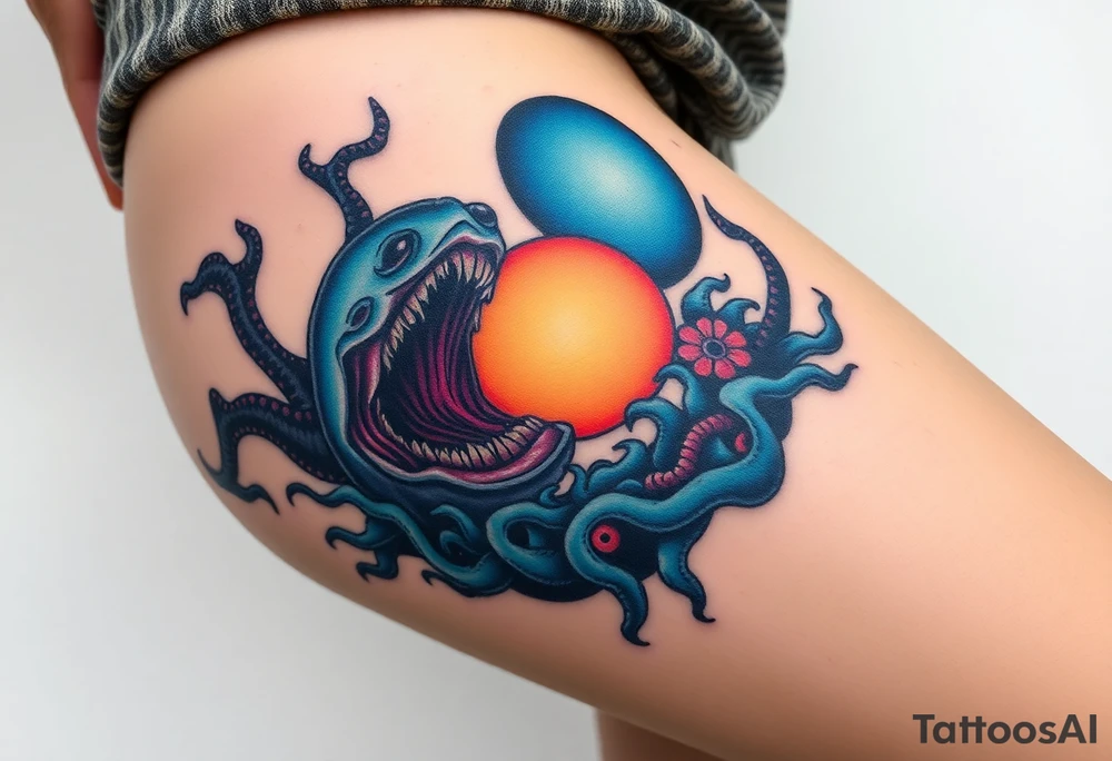 Scary deep sea tattoo idea