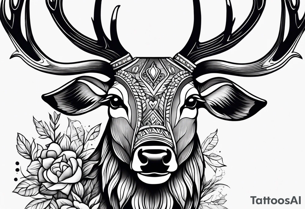 deer tattoo idea