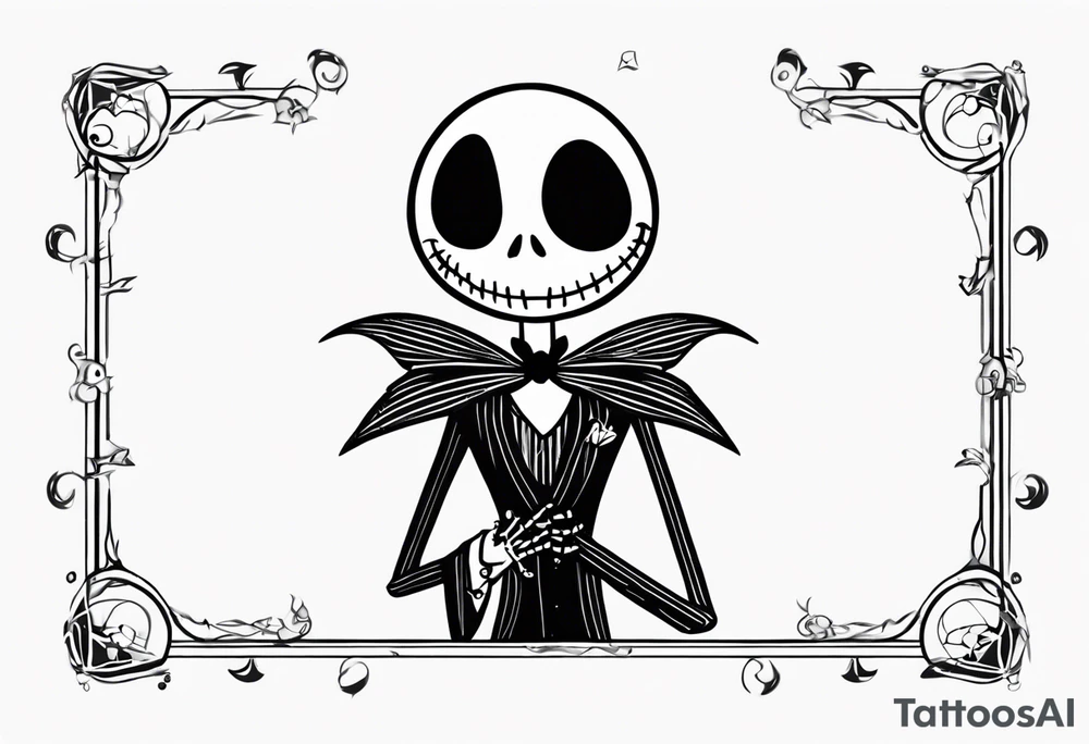 Jack Skellington with a coordinate tattoo idea