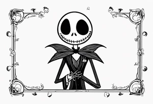 Jack Skellington with a coordinate tattoo idea