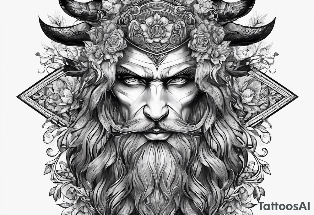 giant with a club tattoo idea