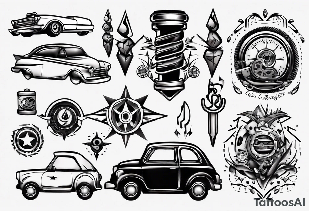 Car part tattoo idea