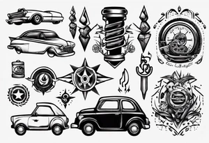 Car part tattoo idea