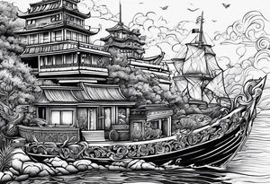 arm
 symbolism of world travel and Marine Corps tattoo idea