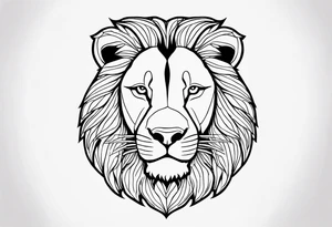 A lion tattoo idea