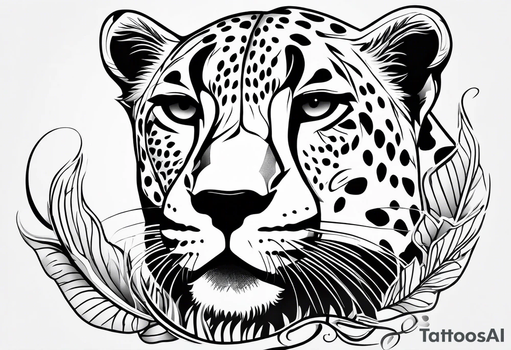 Cheetah print tattoo idea