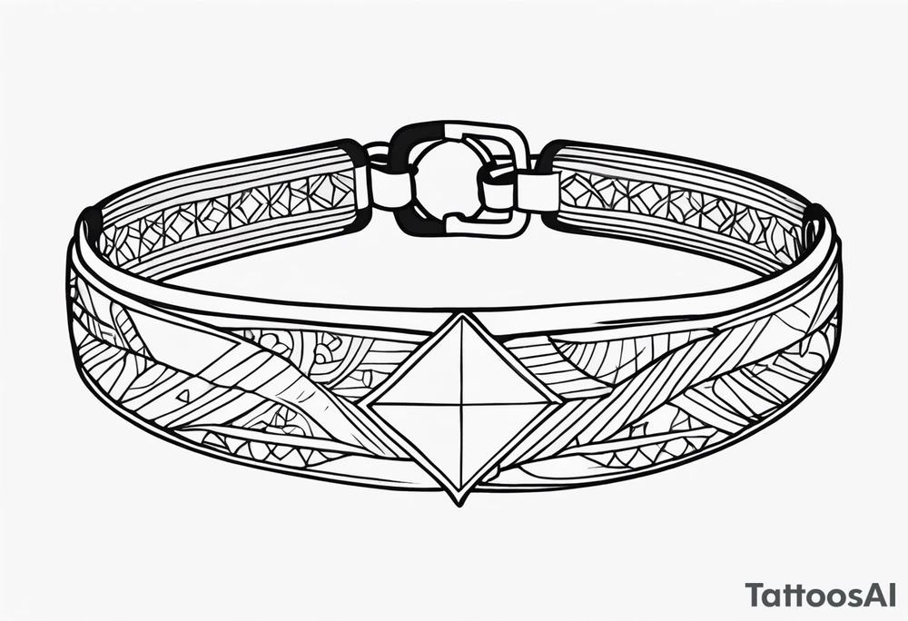 Wrist bracelet tattoo idea