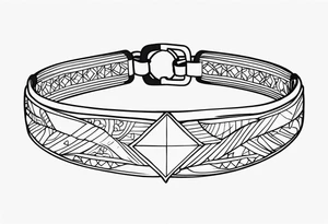 Wrist bracelet tattoo idea