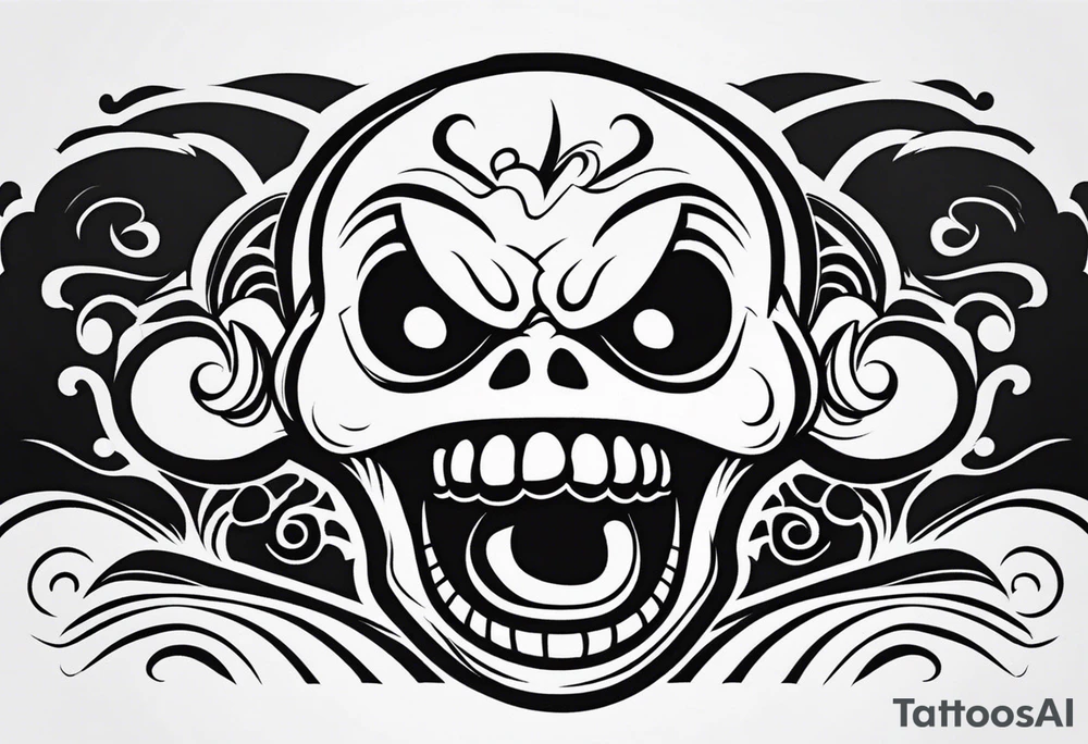 Scream tattoo stencil tattoo idea
