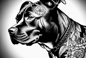 American staffordshire tattoo idea