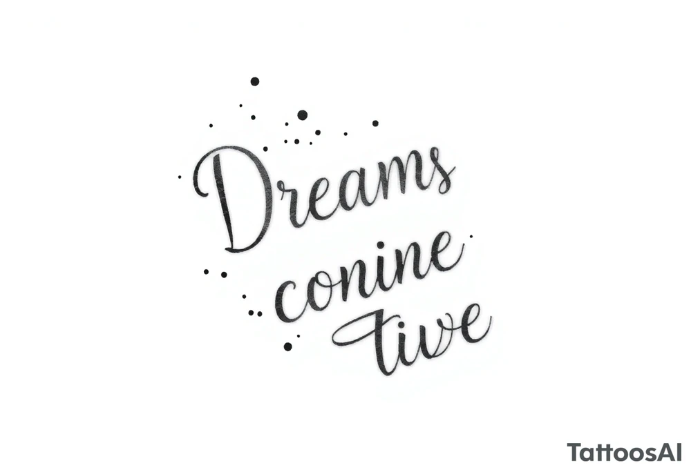 Dreams come true tattoo idea