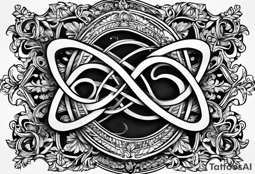 Infinity sign for spouses tattoo idea