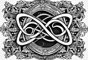 Infinity sign for spouses tattoo idea