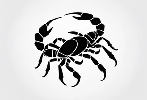 small cartoon scorpion tattoo idea